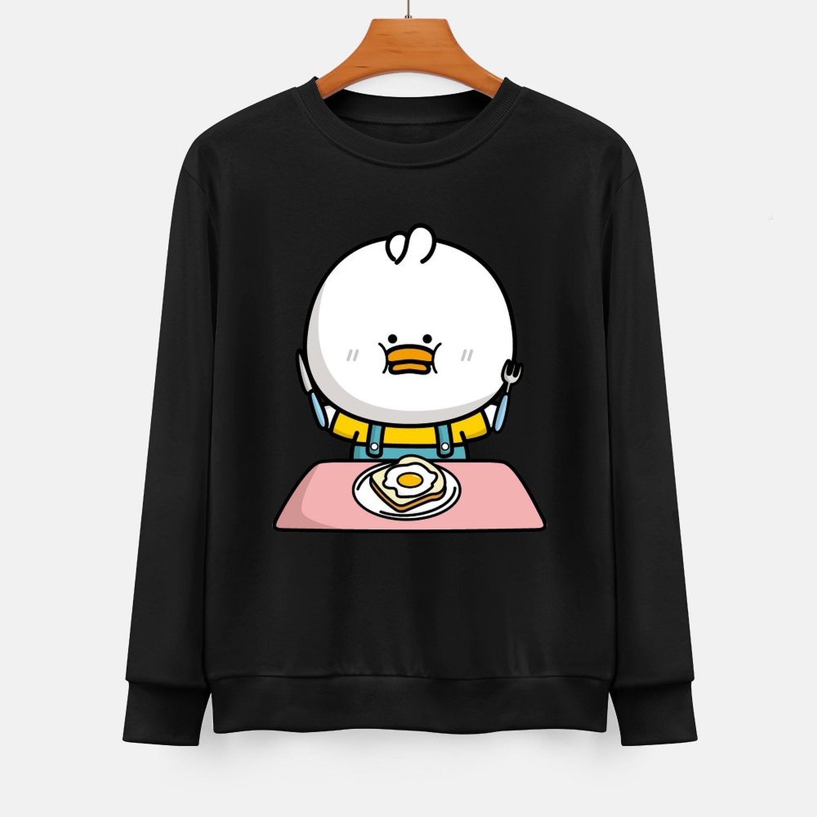 Front Patterned Long Sleeve TopSignature LooseFit